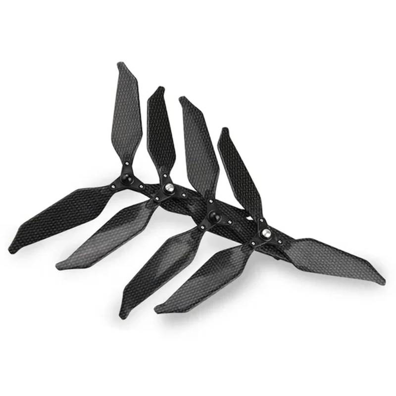 Zusammenklappbare, geräuscharme Kohlefaser-Propeller, 4 oder 8 Stück, 9455S, selbstsichernd, Kompatibel mit kompatibles Phantom 4 und 4 Pro, erweitertes Drohnenzubehör(3-Blade 4pcs) von FDhRyTF