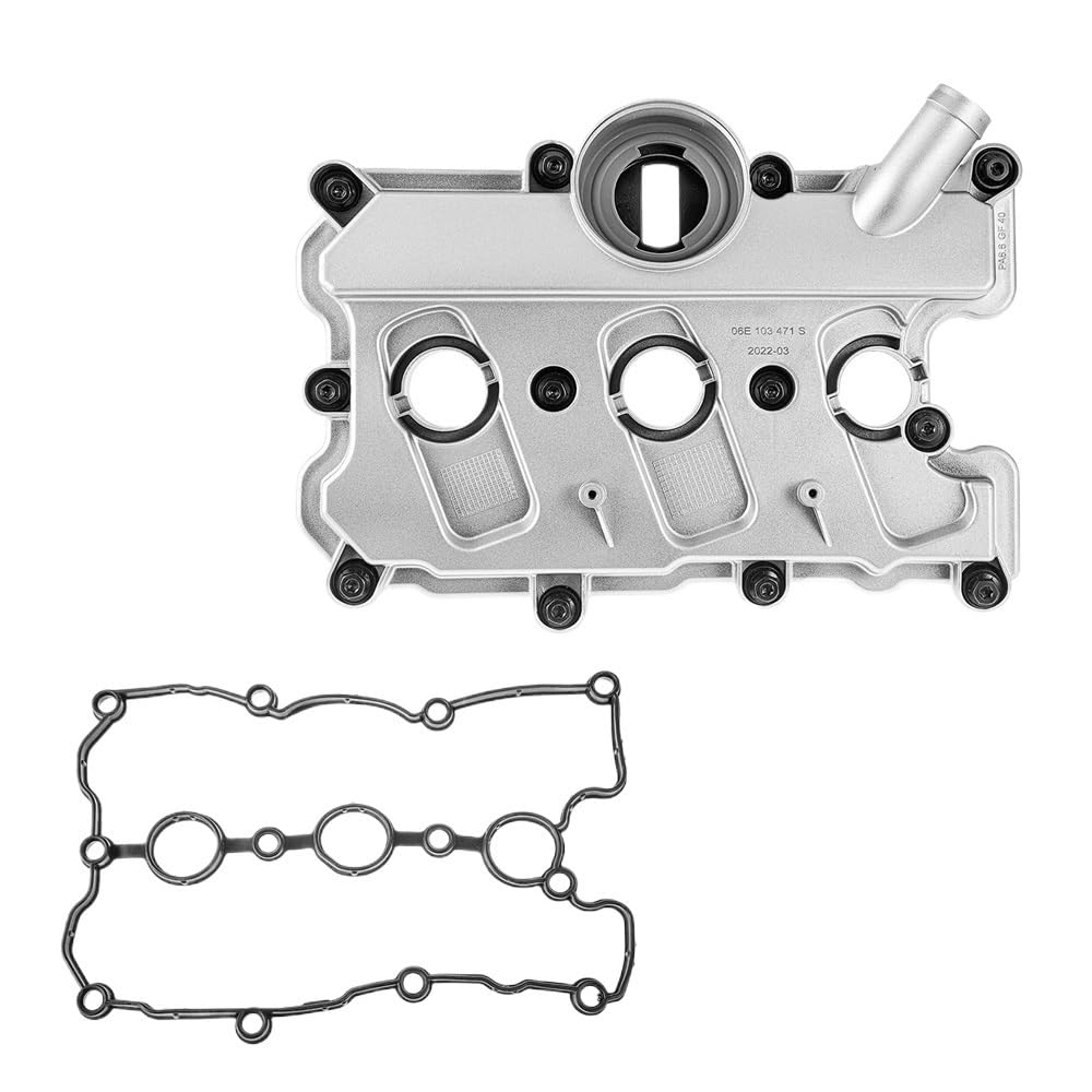 Zylinderkopfventildeckel links mit Dichtung und Schrauben, kompatibel mit A4 B8 A5 S5 A6 C7 A8L D4 Q7 3.0TFSI Phideon 3.0T Motor 06E103471S von FDhRyTF