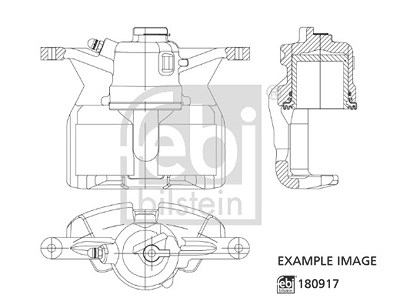 Febi Bilstein Bremssattel [Hersteller-Nr. 180917] für Ford, Mazda von FEBI BILSTEIN