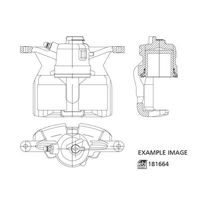 Febi Bilstein Bremssattel [Hersteller-Nr. 181664] für Audi, Seat, Skoda, VW von FEBI BILSTEIN