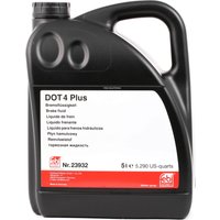 FEBI BILSTEIN Bremsflüssigkeit Inhalt: 5l 23932  VW,AUDI,MERCEDES-BENZ,Golf IV Schrägheck (1J1),Golf V Schrägheck (1K1),POLO (9N_),TOURAN (1T1, 1T2) von FEBI BILSTEIN