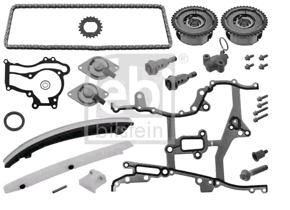 FEBI BILSTEIN Steuerkettensatz OPEL,CHEVROLET,VAUXHALL 49455 0637241,0637241S5,637241S5 55562234,55562234S5 von FEBI BILSTEIN