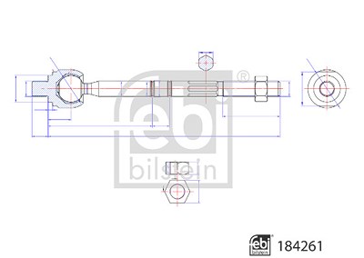 Febi Bilstein Axialgelenk, Spurstange [Hersteller-Nr. 184261] für Mercedes-Benz von FEBI BILSTEIN