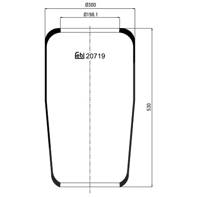 Febi Bilstein Federbalg, Luftfederung [Hersteller-Nr. 20719] von FEBI BILSTEIN