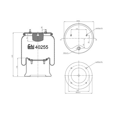 Febi Bilstein Federbalg, Luftfederung [Hersteller-Nr. 40255] von FEBI BILSTEIN