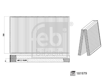 Febi Bilstein Filter, Innenraumluft [Hersteller-Nr. 181979] für Tesla von FEBI BILSTEIN