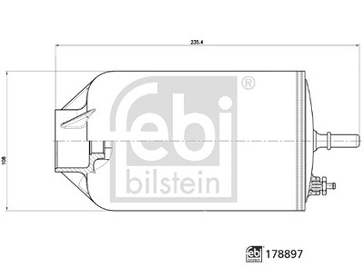 Febi Bilstein Kraftstofffilter [Hersteller-Nr. 178897] für Man, VW von FEBI BILSTEIN