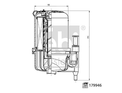 Febi Bilstein Kraftstofffilter [Hersteller-Nr. 179946] für Jaguar, Land Rover von FEBI BILSTEIN