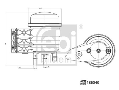 Febi Bilstein Kraftstofffilter [Hersteller-Nr. 186040] für Volvo von FEBI BILSTEIN