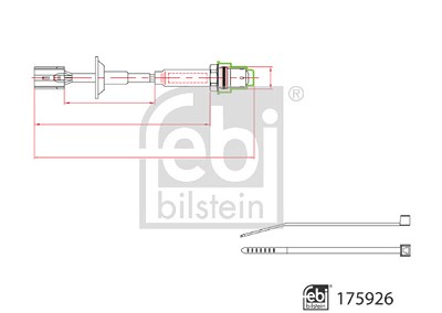 Febi Bilstein Lambdasonde [Hersteller-Nr. 175926] für Toyota von FEBI BILSTEIN