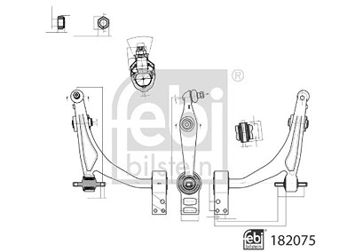 Febi Bilstein Lenker, Radaufhängung [Hersteller-Nr. 182075] für Alfa Romeo von FEBI BILSTEIN