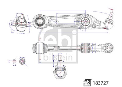 Febi Bilstein Lenker, Radaufhängung [Hersteller-Nr. 183727] für Alfa Romeo von FEBI BILSTEIN