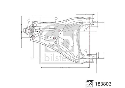 Febi Bilstein Lenker, Radaufhängung [Hersteller-Nr. 183802] für Renault, Dacia von FEBI BILSTEIN