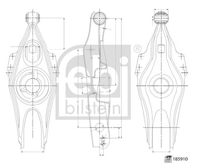 Febi Bilstein Lenker, Radaufhängung [Hersteller-Nr. 185910] für Mercedes-Benz von FEBI BILSTEIN