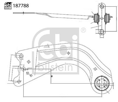 Febi Bilstein Lenker, Radaufhängung [Hersteller-Nr. 187788] für Mazda von FEBI BILSTEIN