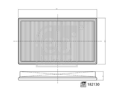 Febi Bilstein Luftfilter [Hersteller-Nr. 182130] für Mercedes-Benz von FEBI BILSTEIN