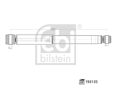 Febi Bilstein Stoßdämpfer [Hersteller-Nr. 193135] für Fiat, Nissan, Opel, Renault, Vauxhall von FEBI BILSTEIN