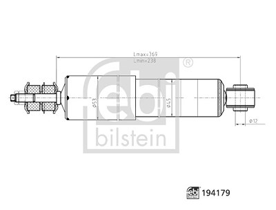 Febi Bilstein Stoßdämpfer [Hersteller-Nr. 194179] für Toyota von FEBI BILSTEIN