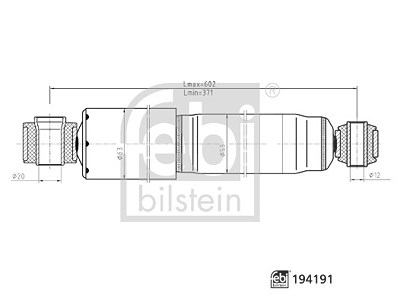 Febi Bilstein Stoßdämpfer [Hersteller-Nr. 194191] für Mazda von FEBI BILSTEIN