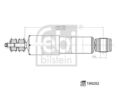 Febi Bilstein Stoßdämpfer [Hersteller-Nr. 194202] für Toyota, VW von FEBI BILSTEIN