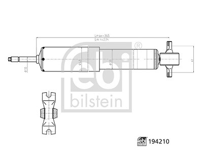 Febi Bilstein Stoßdämpfer [Hersteller-Nr. 194210] für Toyota, VW von FEBI BILSTEIN