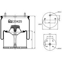 Federbalg, Luftfederung FEBI BILSTEIN 20425 von Febi