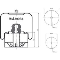 Federbalg, Luftfederung FEBI BILSTEIN 39988 von Febi