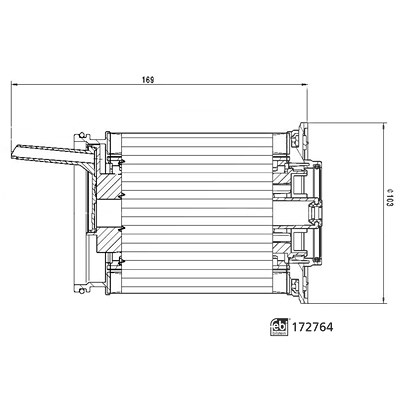 Febi Bilstein Kraftstofffilter [Hersteller-Nr. 172764] für Audi von FEBI BILSTEIN