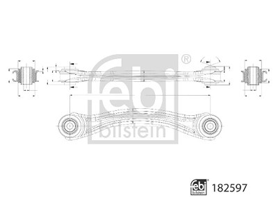 Febi Bilstein Lenker, Radaufhängung [Hersteller-Nr. 182597] für Mercedes-Benz von FEBI BILSTEIN