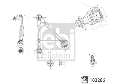 Febi Bilstein Lenker, Radaufhängung [Hersteller-Nr. 183286] für BMW von FEBI BILSTEIN