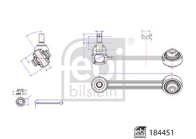 Febi Bilstein Lenker, Radaufhängung [Hersteller-Nr. 184451] für Kia von FEBI BILSTEIN