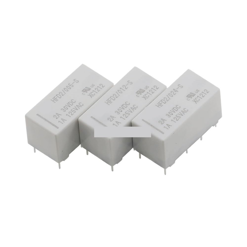 2PCS/Lot HFD2-003 005 012 024-S-L2 Double Coil Magnetic Holding Relay 10PIN 1A FEECOZ(HFD2-005-S-L2-D) von FEECOZ