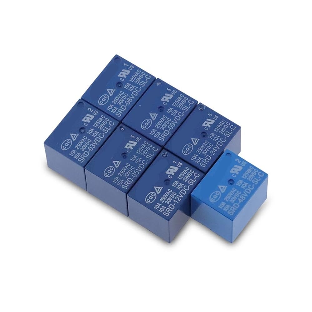 5PCS/Lot Relays SRD-03VDC 05VDC 06VDC 09VDC 12VDC 24VDC 48VDC-SL-C 3V 5V 6V 9V 12V 24V 48V 10A 250VAC 5PIN T73 FEECOZ(03V-5PIN) von FEECOZ