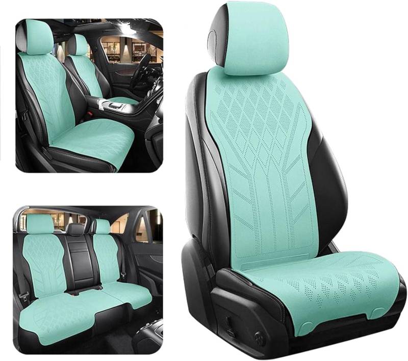 FEIFEISS Auto Sitzbezüge Sets für-Mitsubishi Xpander, Meisten Bequem Atmungsaktive Und Kratzer Resistent Rutschfester Wasserdicht Langlebig Innenraum Zubehör,A-Green von FEIFEISS