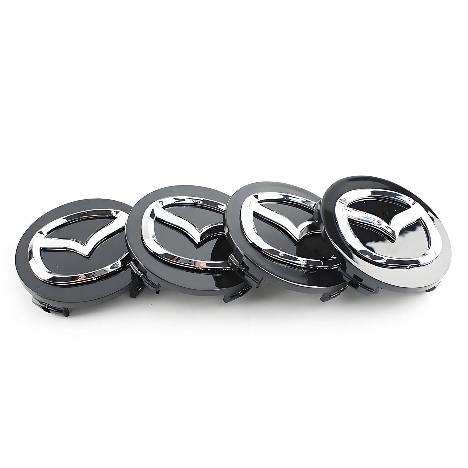 4 Stück Nabendeckel für Mazda CX-5/Mazda CX-50 60mm, Auto Radnabenkappen Wheel Caps Radnaben Wasserdicht Staubdicht Radzierblende Radmitte Zubehör von FEIHUAJIANIAN