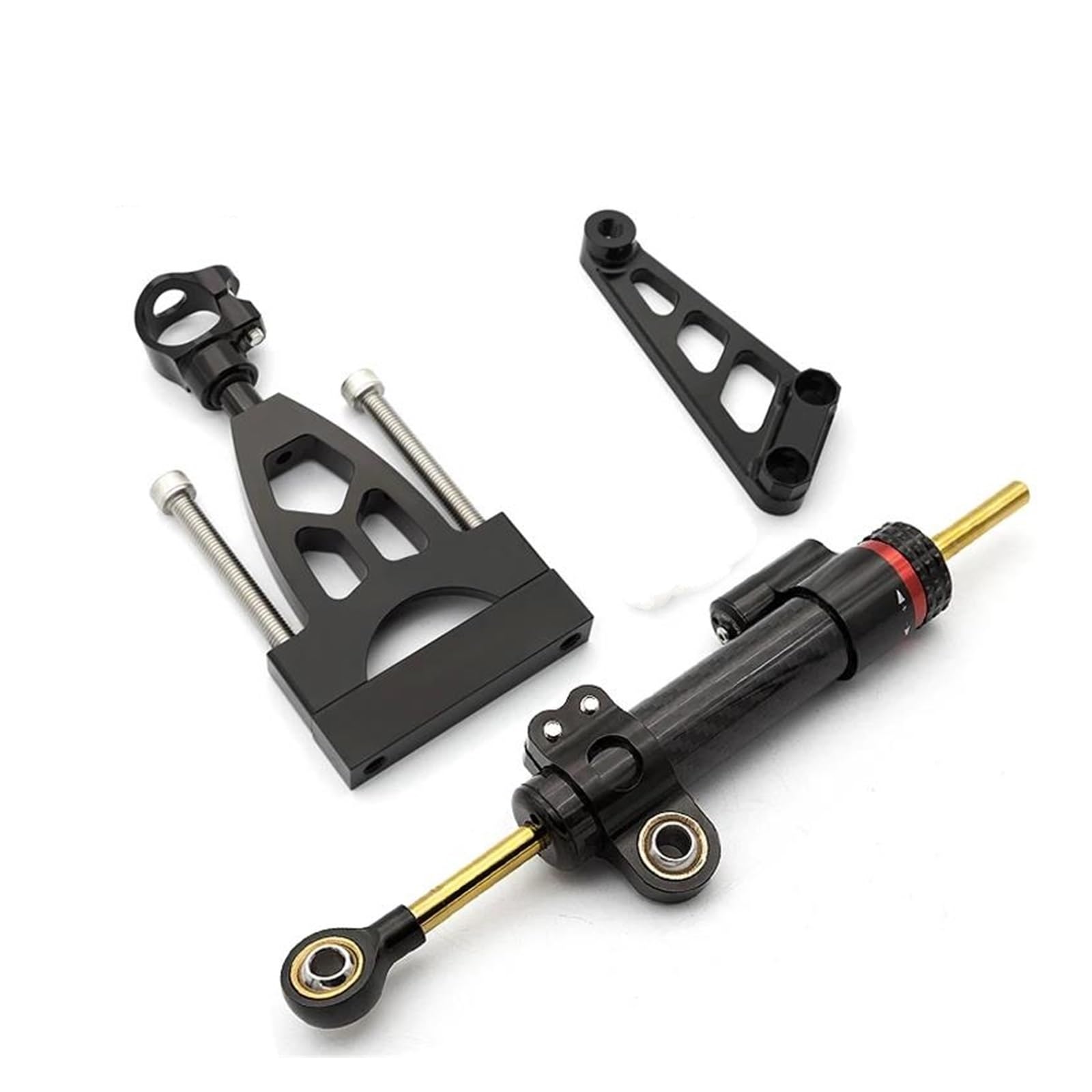 Dämpfer Lenkungsstabilisator Aluminium Motorrad Lenkung Dämpfer Stabilisieren Halterung Montage Kit Für CB400 VTEC Für CB400SF Für CB 400 SF 1999-2015 Motorradhalterung(Damper n Bracket A) von FEILIV