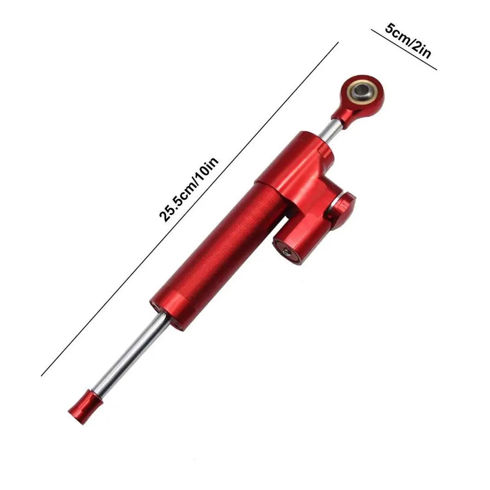 Dämpfer Lenkungsstabilisator Dämpfer Aus Aluminiumlegierung Universal-Stabilisator Fahrzeuge Umrüstungen Motorrad-Lenkungsdämpfer Stabilisatorhalterung Montagesatz Motorradhalterung(Red) von FEILIV