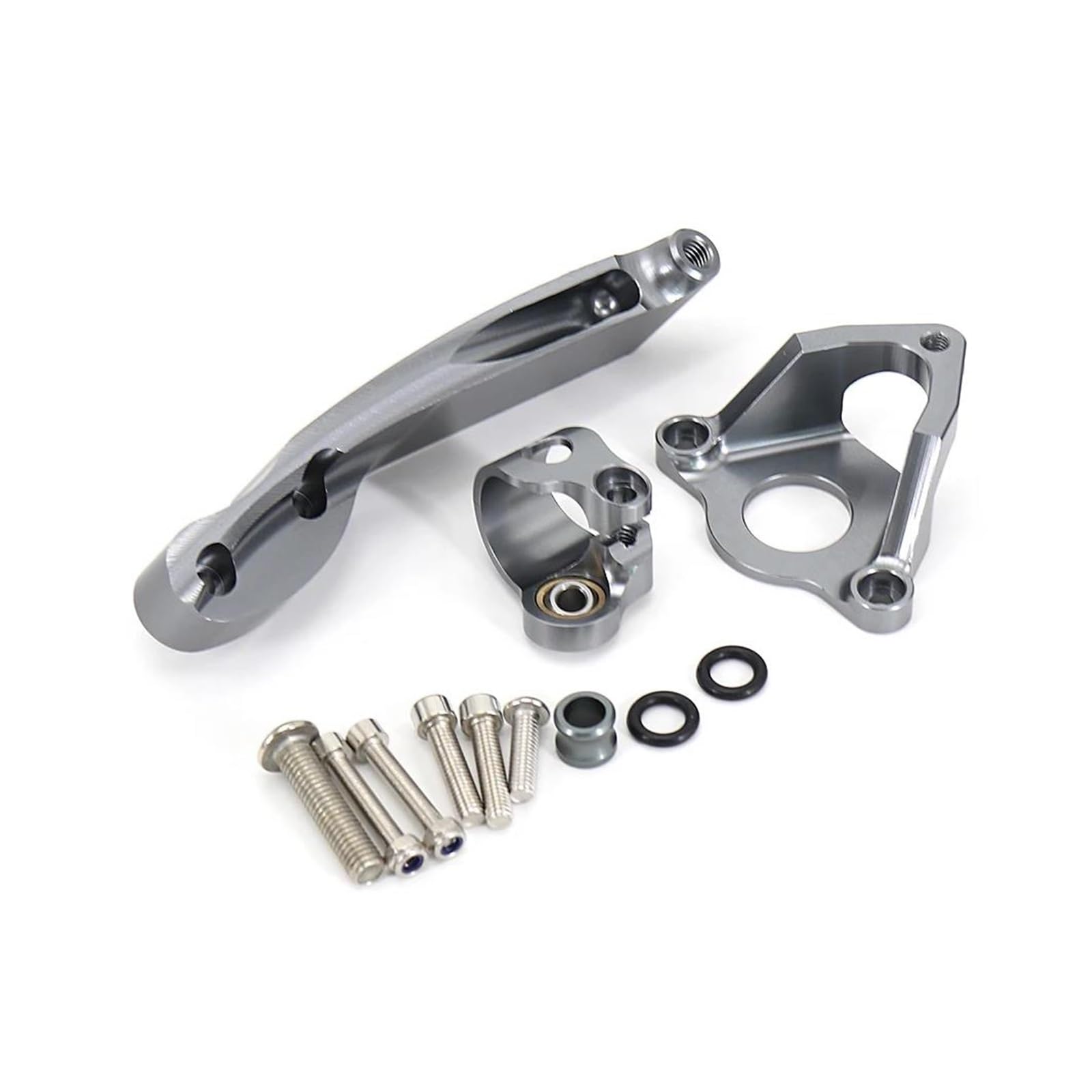 Dämpfer Lenkungsstabilisator Dämpfer Halterung Montieren Motorrad Teile Lenkung Stabilisieren Für CBR600RR Für CBR 600 RR 2007-2016 Motorradhalterung(Titanium) von FEILIV