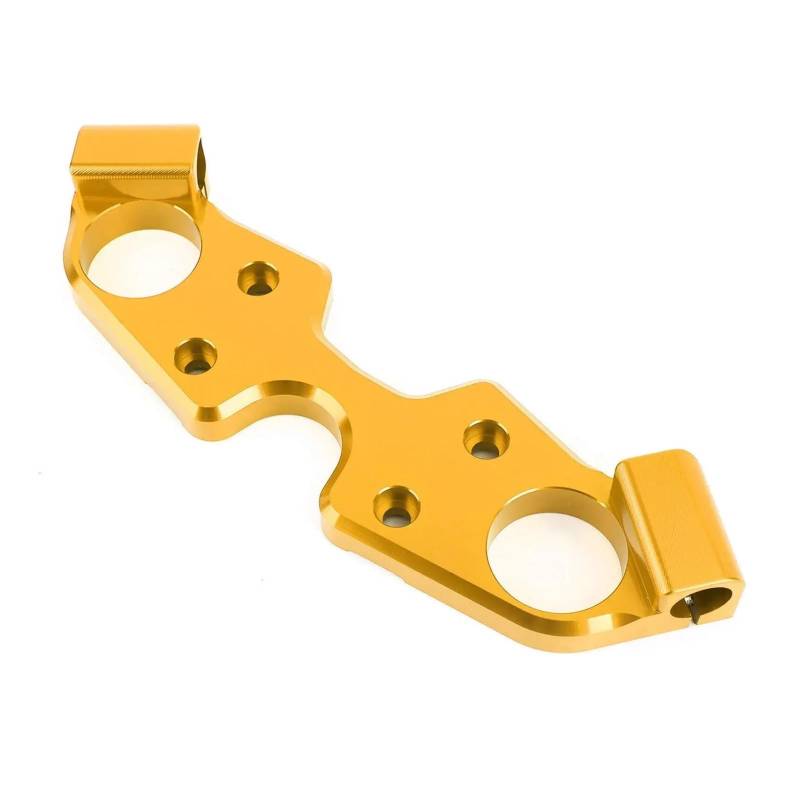 Dämpfer Lenkungsstabilisator Gabelbrücke Vorne Oben Klemme Motorrad Niedriger Für Suzuki Für GSX1300R 2008-2020 Motorradhalterung(Gold) von FEILIV