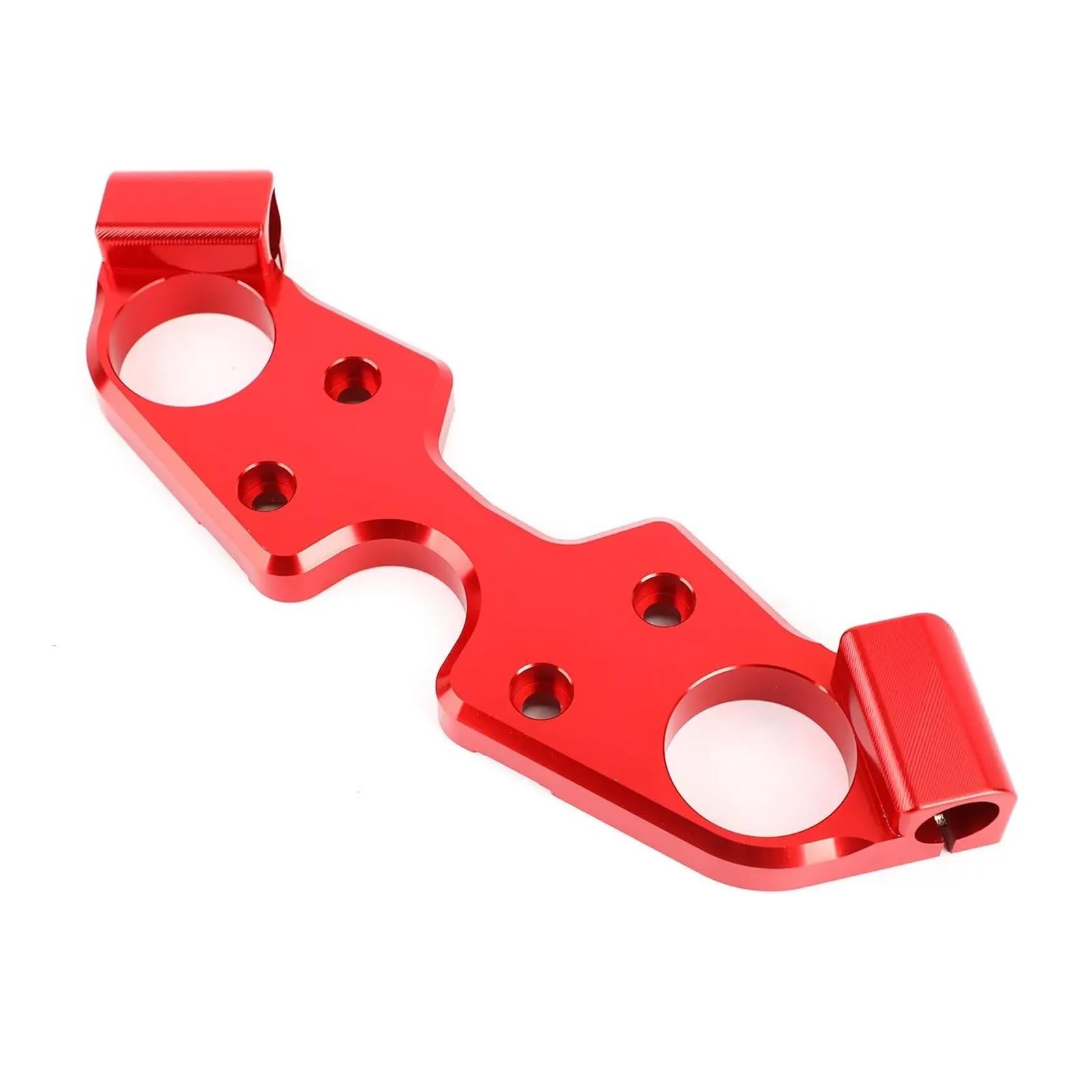 Dämpfer Lenkungsstabilisator Gabelbrücke Vorne Oben Klemme Motorrad Niedriger Für Suzuki Für GSX1300R 2008-2020 Motorradhalterung(Red) von FEILIV