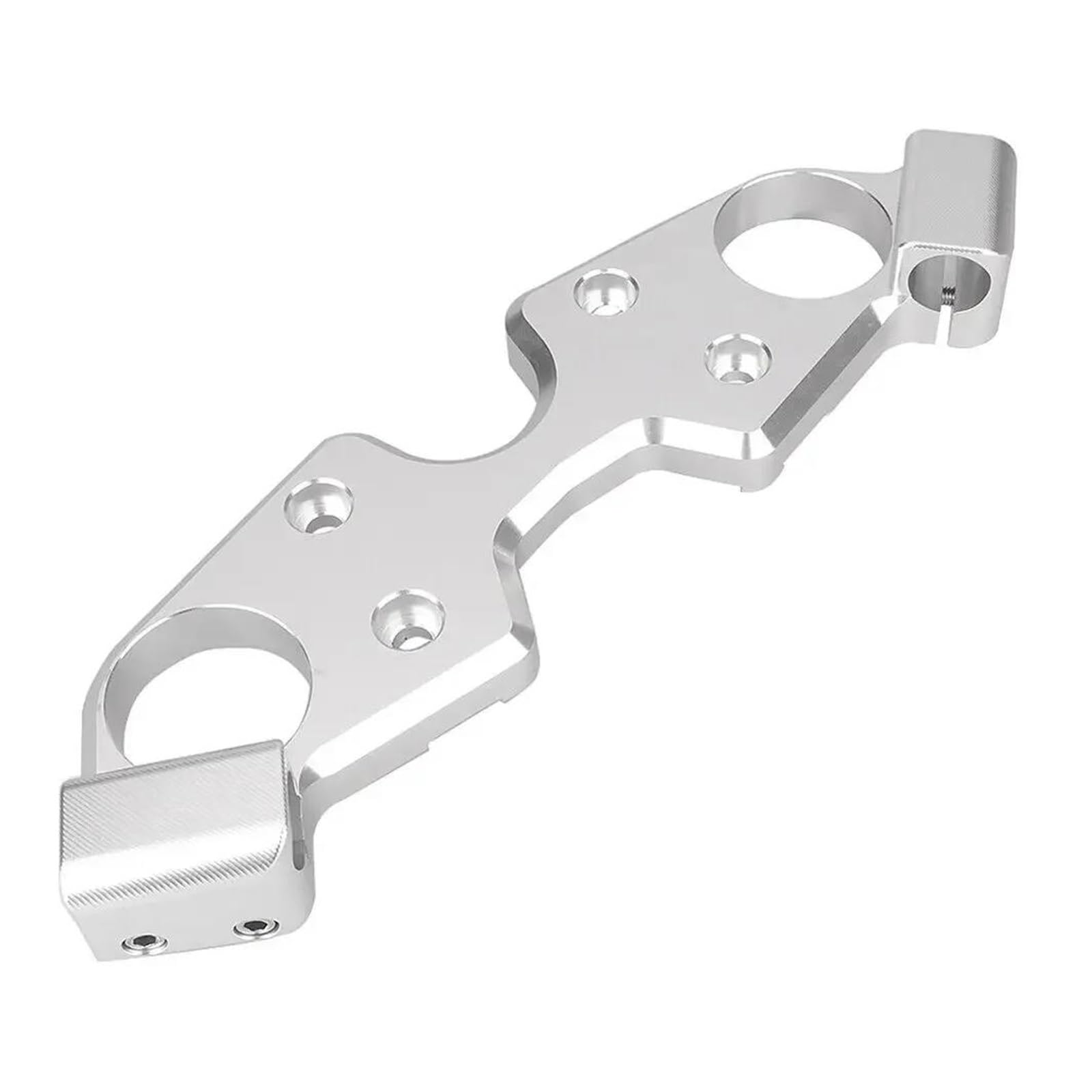 Dämpfer Lenkungsstabilisator Gabelbrücke Vorne Oben Klemme Motorrad Niedriger Für Suzuki Für GSX1300R 2008-2020 Motorradhalterung(Silvery) von FEILIV