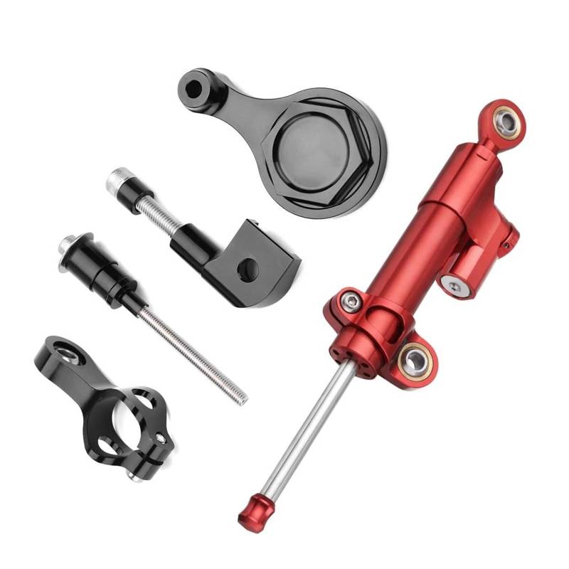 Dämpfer Lenkungsstabilisator Montagehalter Motorraddämpfer Lenkung Stabilisieren Sicherheitskontrolle Mit Für R1 R6 2006-2017 Motorradhalterung(Model 1) von FEILIV