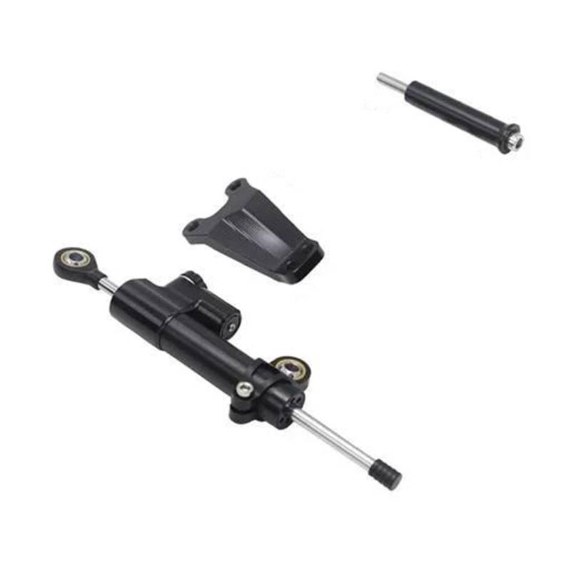 Dämpfer Lenkungsstabilisator Motorrad Lenkung Dämpfer Stabilisator Halterung Halter Stehen Motorrad Teile Für Kawasaki Für ER6N ER-6N 2012-2016 Motorradhalterung(1 Set - Black) von FEILIV