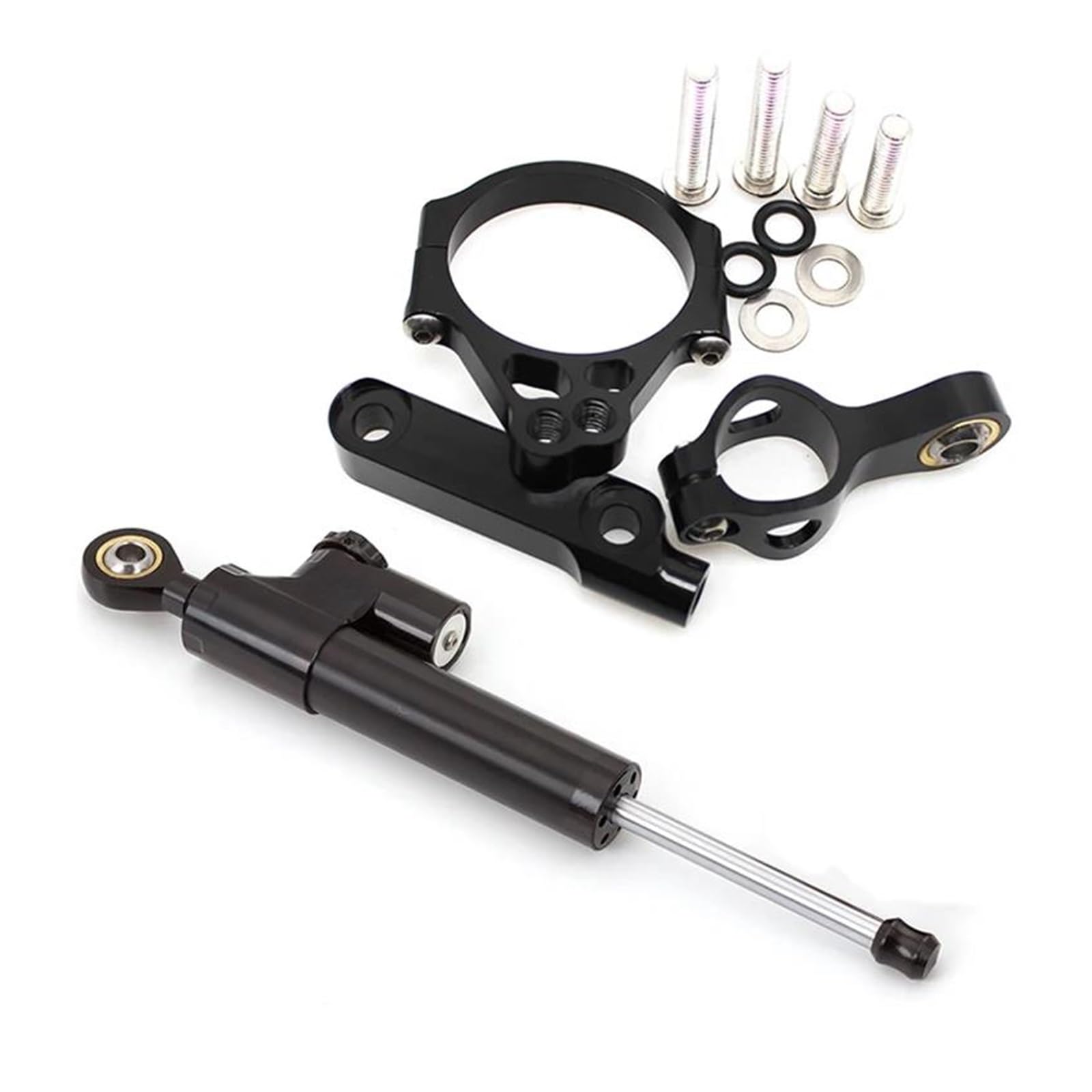 Dämpfer Lenkungsstabilisator Motorrad Lenkung Dämpfer Stabilisator Halterung Unterstützung Montage Kit Für Kawasaki 2012-2019 Motorradhalterung(A) von FEILIV