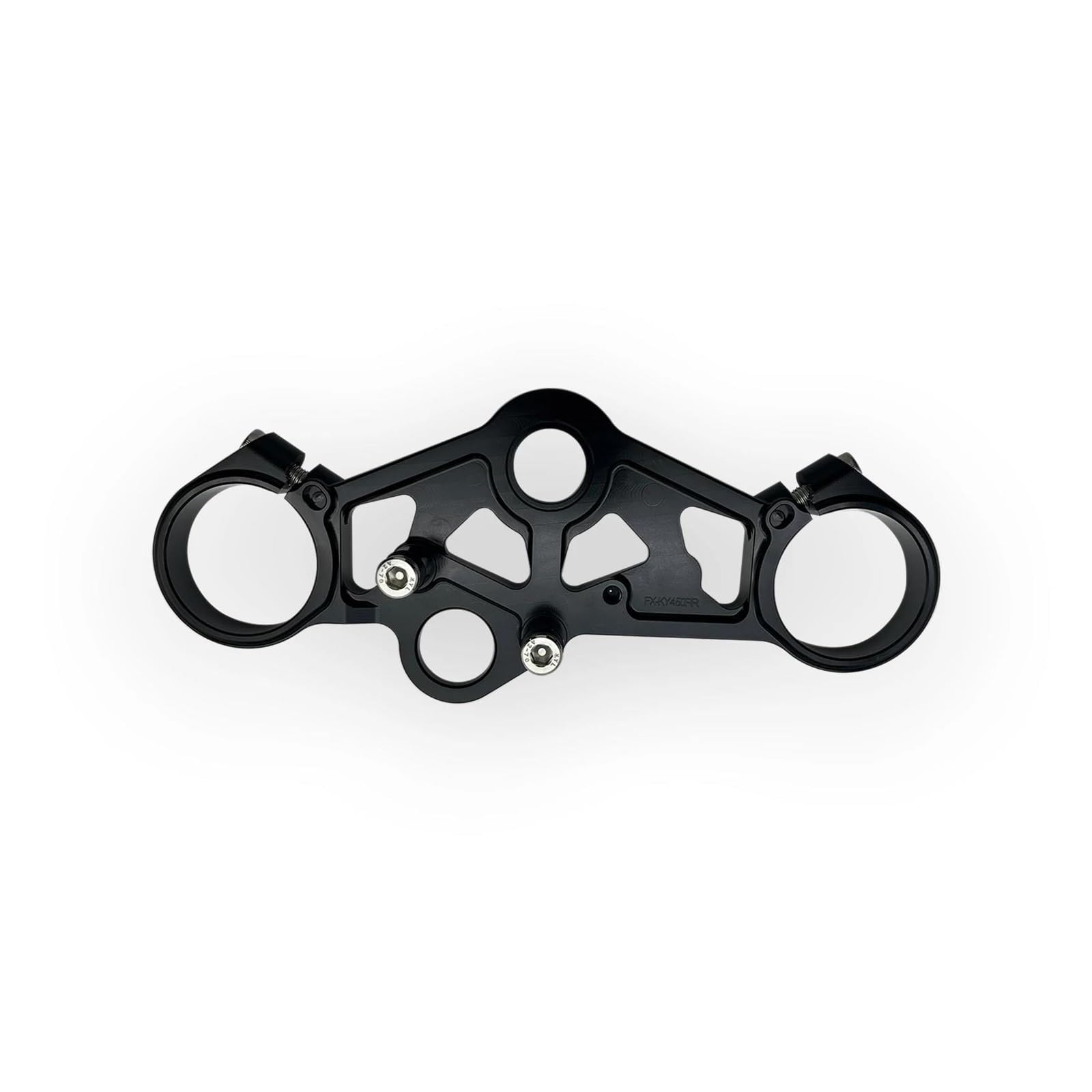 Dämpfer Lenkungsstabilisator Motorrad Vorne Triple Clamp Oberen Top Clamp Motorrad Zubehör Für KY450RR Motorradhalterung(Black) von FEILIV