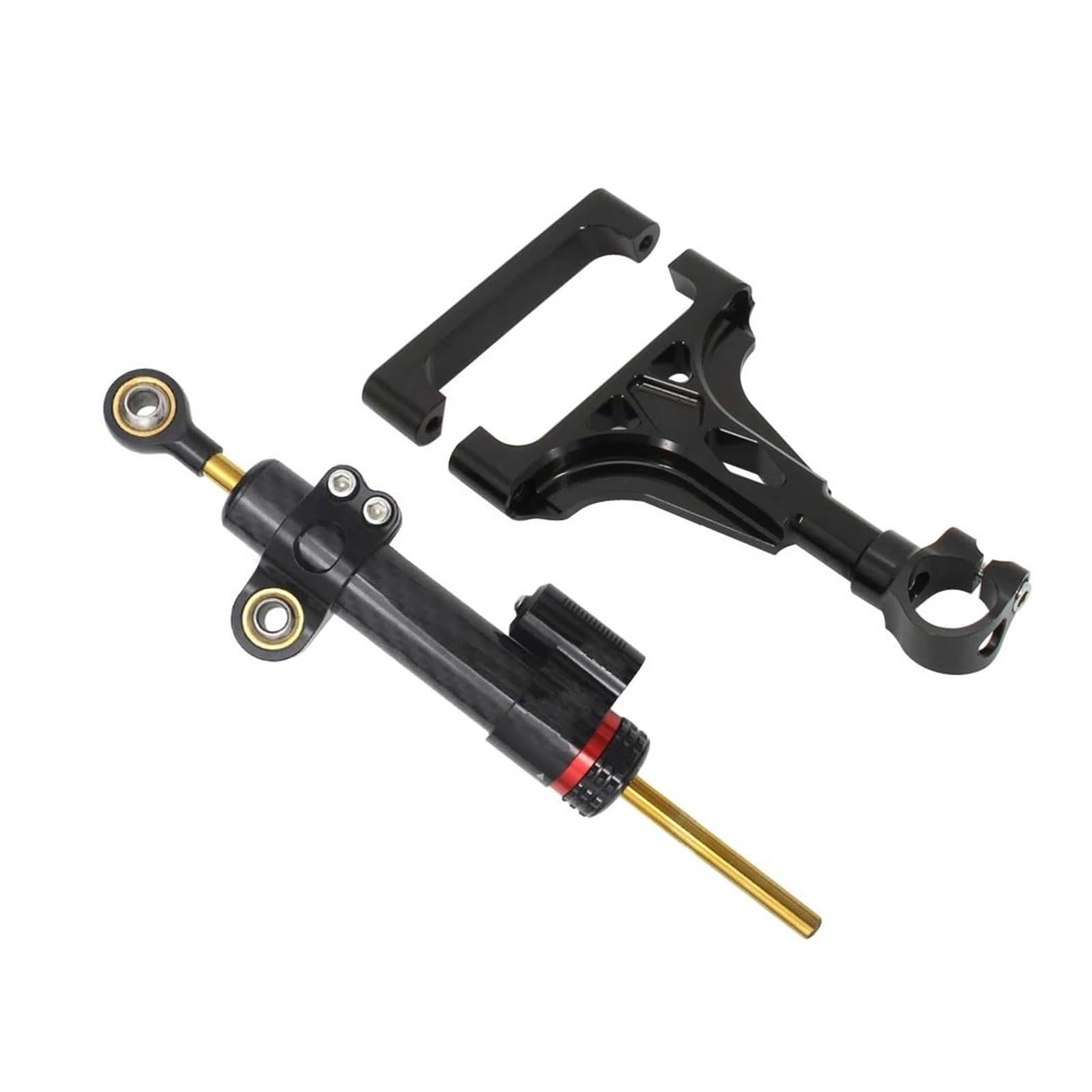 Dämpfer Lenkungsstabilisator Motorradzubehör Lenkungsdämpfer Regler Stabilisator Kit Für Kawasaki Für Z1000 Für Z750 2003-2009 Motorradhalterung(A) von FEILIV