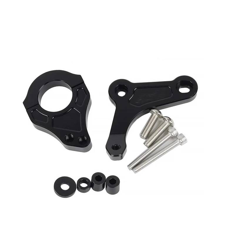 Dämpfer Lenkungsstabilisator Motorradzubehör Stabilisator Lenkungsdämpfer Montagehalterung Support Kit Für Xmax 300 Für XMAX300 2017-2023 Motorradhalterung(Damper Bracket) von FEILIV