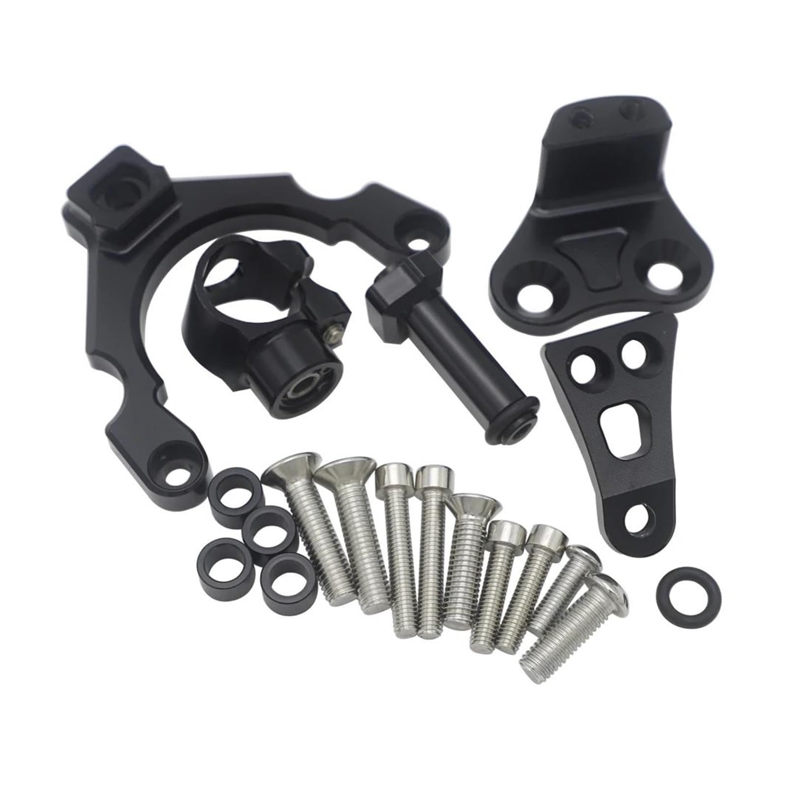 Dämpfer Lenkungsstabilisator Stabilisator Dämpfer Lenkung Dämpfer Kit Halterung Basis Motorrad Directional Für Kawasaki Für Z900 2017 2018 2019 Motorradhalterung(K) von FEILIV