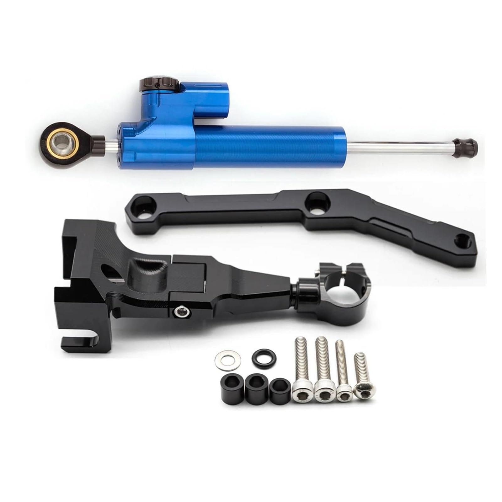 Dämpfer Lenkungsstabilisator Stabilisator Lenkung Dämpfer Montage Halterung Unterstützung Kit Für MT-09 FZ09 MT09 2013-2020 Motorradhalterung(B) von FEILIV