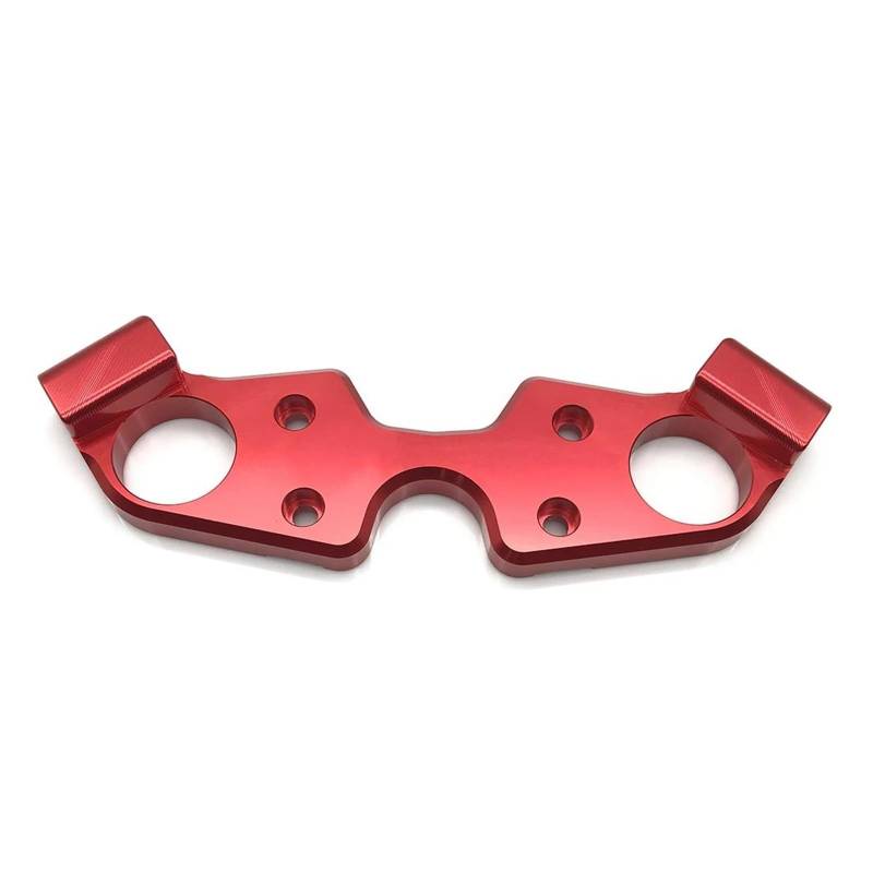 Dämpfer Lenkungsstabilisator Top Gabel Brücke Oberen Triple Baum Lenker Clamp Bracke Motorrad Tieferlegungs Für Suzuki Für GSX1300R Für GSX 1300 R 2008-2019 Motorradhalterung(Red) von FEILIV